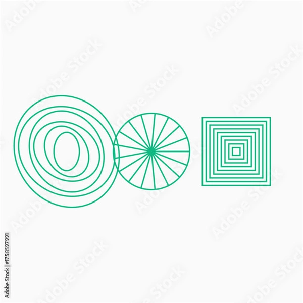 Fototapeta Network Monoline