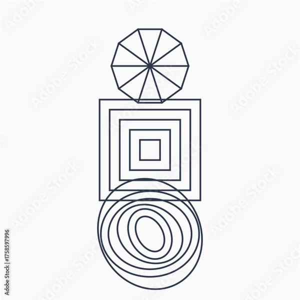 Fototapeta Pattern Monoline