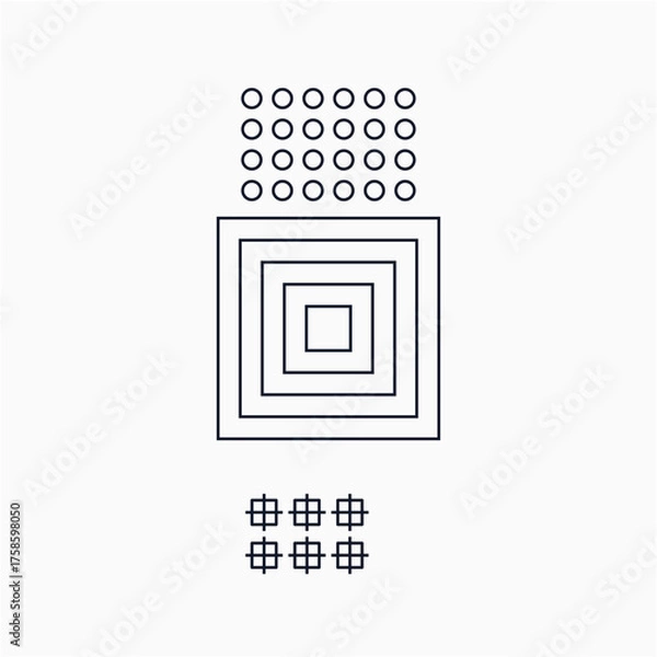 Fototapeta Science Monoline