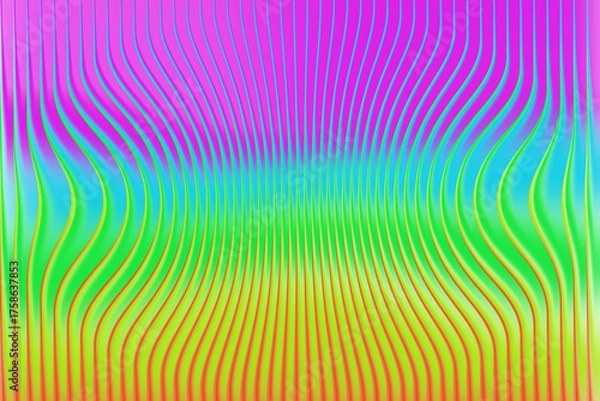 Obraz Abstract background of colorful flowing lines with gradients