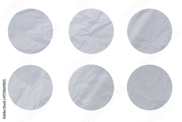 Obraz Round Shape Sticker Mockup For PSD Template 