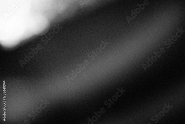 Fototapeta Blurred black and white grainy texture effect background design for web banner header poster. Lo-fi effect.