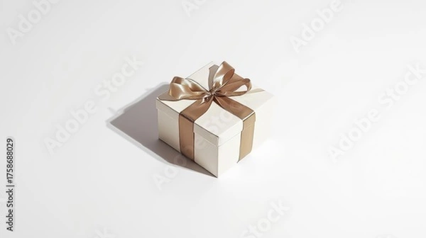 Fototapeta gift box white background