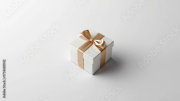 Fototapeta gift box white background