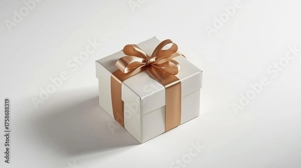 Fototapeta gift box white background