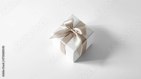Fototapeta gift box white background