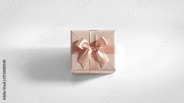 Fototapeta gift box white background