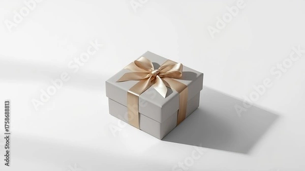 Obraz gift box white background