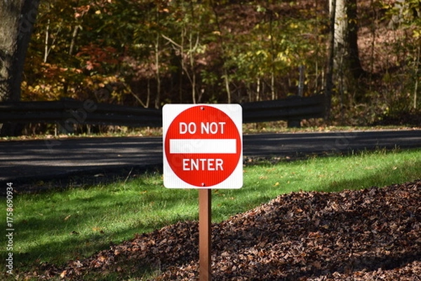 Obraz do not enter sign