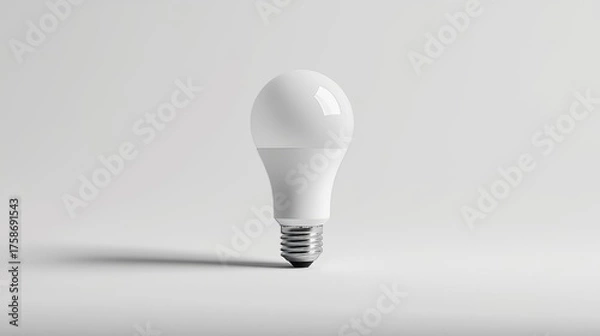 Obraz LED Light Bulb Isolated on White Background