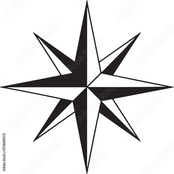 Fototapeta Abstract geometric pattern with vibrant color accents and clean lines