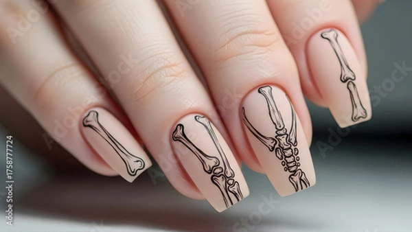 Fototapeta hallowen nails