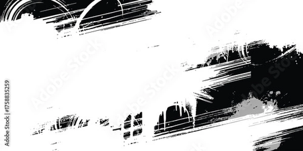 Fototapeta Vector grunge brush strokes texture