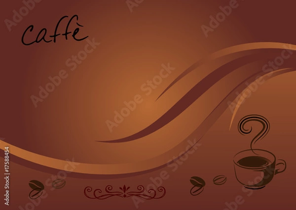 Obraz caffe background