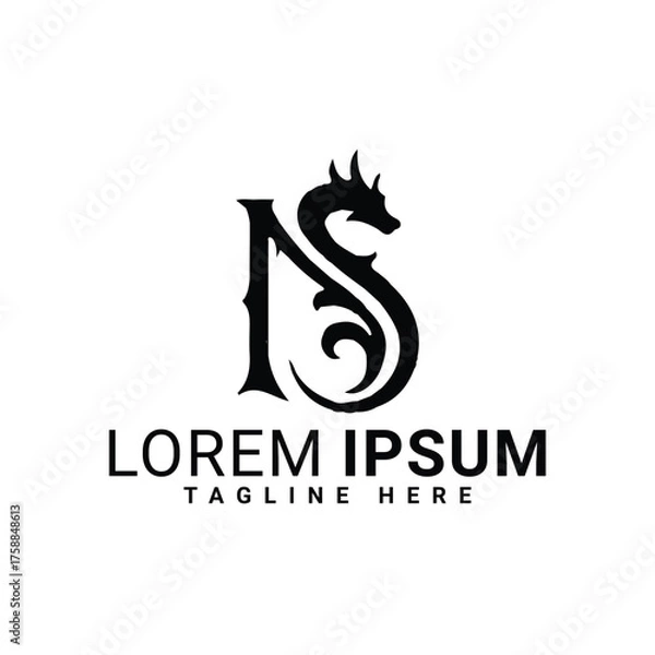 Obraz 01.eps n.text vector logo design 