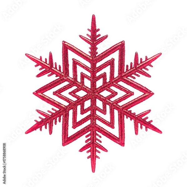 Obraz single decorative xmas snowflake isolated