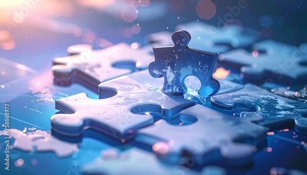 Obraz "Majestic Mountain Snowscape"