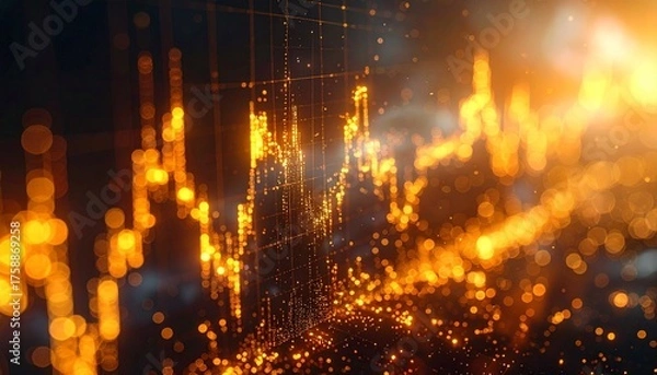 Obraz Radiant Peaks of Light