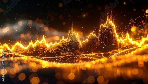 Obraz Glittering Horizon Glow