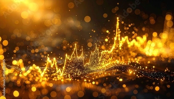 Obraz Celestial Golden Waves