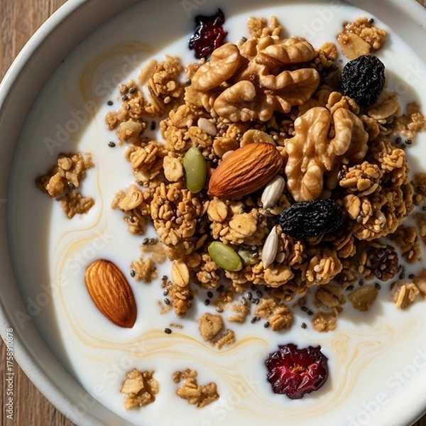 Obraz Healthy Granola Breakfast Bowl.