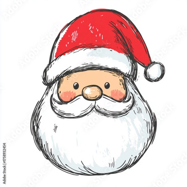 Obraz santa claus vector illustration