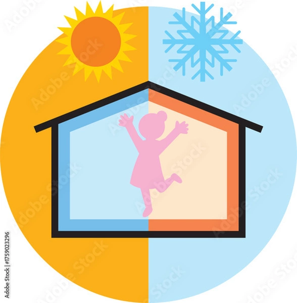 Obraz 家で喜ぶ家主の女性