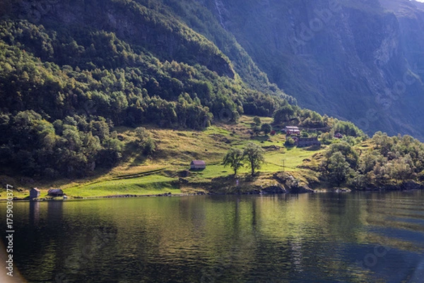 Fototapeta Scenic views near Bakka, Norway