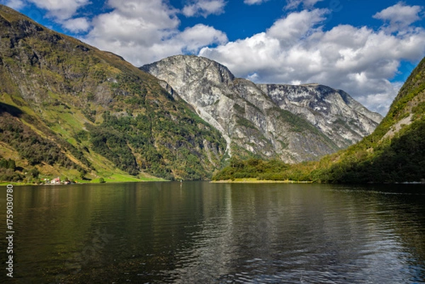 Fototapeta Scenic views near Bakka, Norway