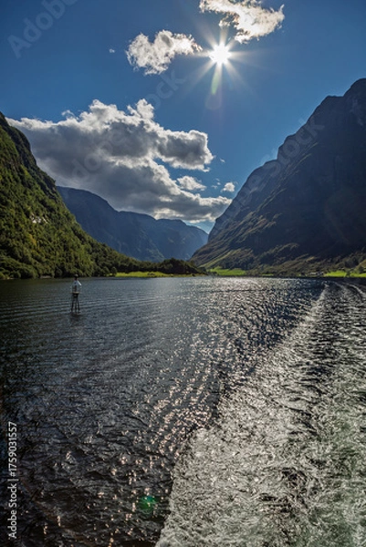 Fototapeta Scenic views near Bakka, Norway