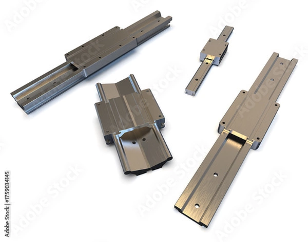 Obraz Linear guide components