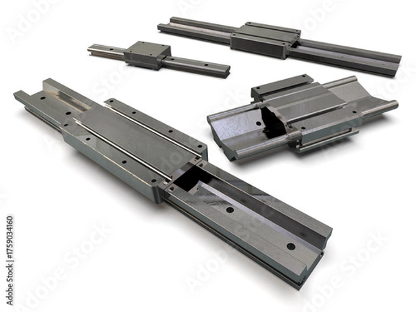 Obraz Linear guide components