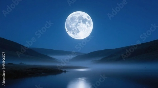 Obraz moon over the sea