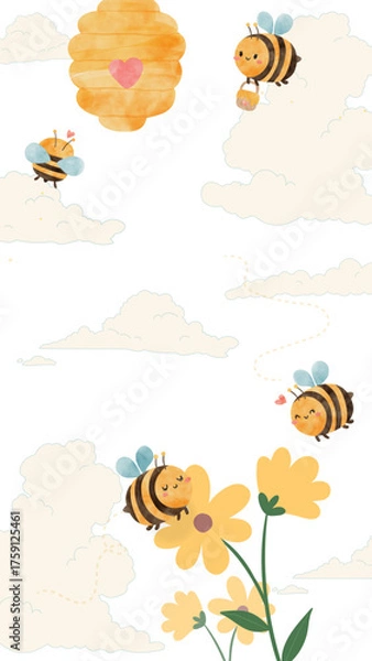 Fototapeta Wallpaper phone happy cute