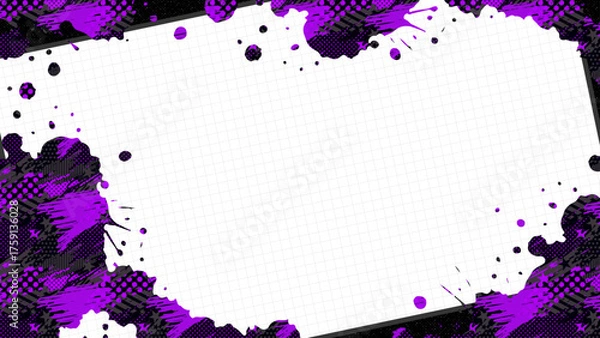 Obraz ポップアート風の背景フレーム