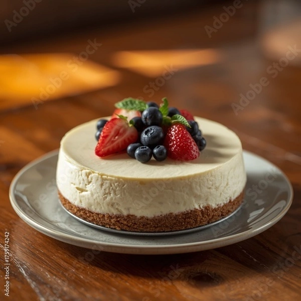 Obraz berry cheesecake