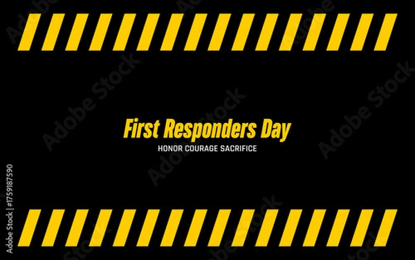 Fototapeta first responders National Today Holiday Concept Vector New