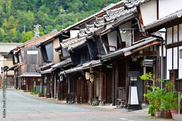Obraz うだつの上がる町並み