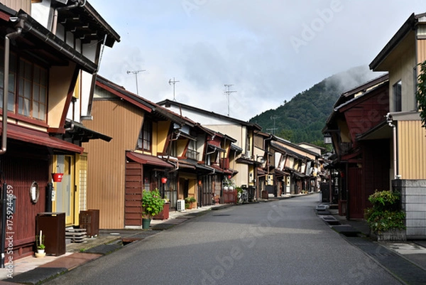 Obraz 郡上八幡　鍛冶屋町