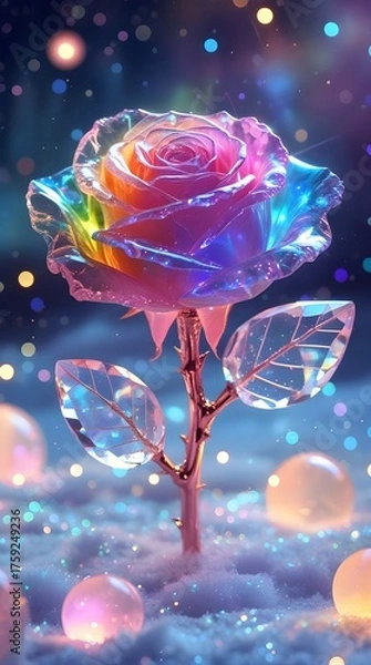 Fototapeta Lighting flowers 