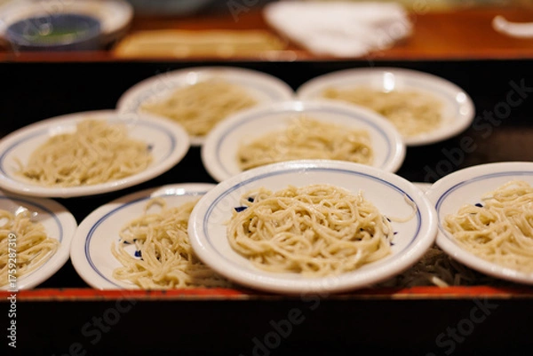 Fototapeta 出石そば　皿そば