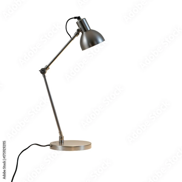 Fototapeta Modern Desk Lamp with Adjustable Arm and Sleek Metallic Design