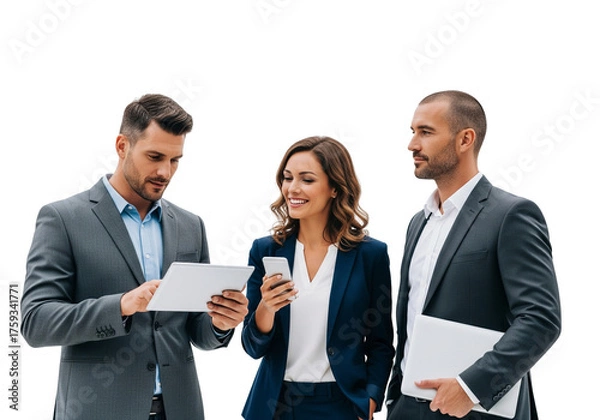 Fototapeta Business Team Using Digital Devices