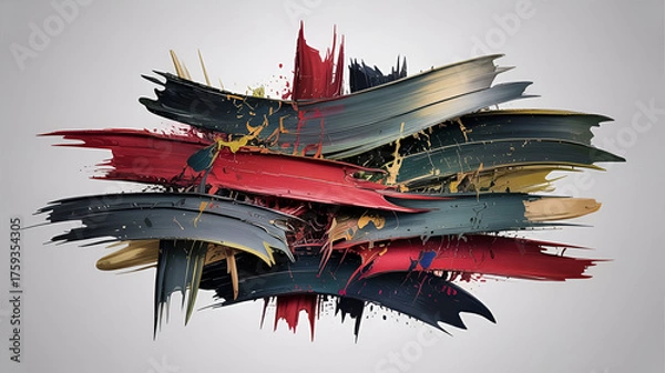 Obraz grunge brush strokes,