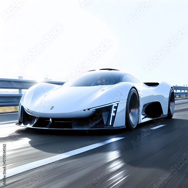 Fototapeta fast moving car