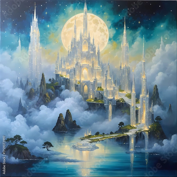 Fototapeta panorama of the mosque