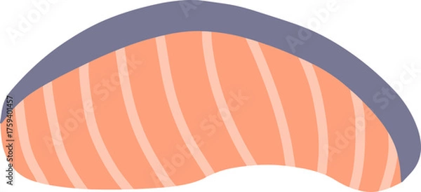 Fototapeta raw fish on a plate