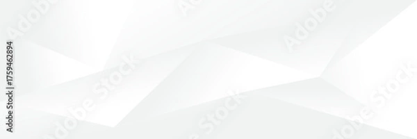 Obraz Abstract pattern white geometric banner design background.