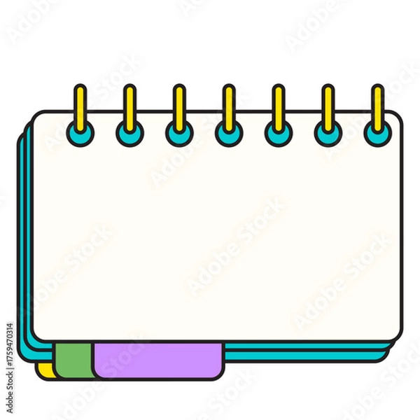 Obraz Horizontal Spiral Notebook