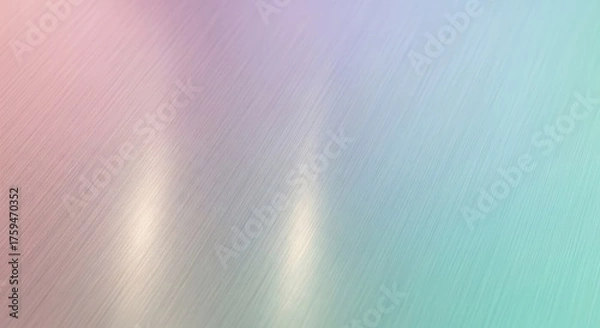 Fototapeta Holographic Iridescent Gradient Background with Soft Pastel Colors.